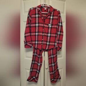 Victoria's Secret Red Plaid Pajama Set Size SMALL